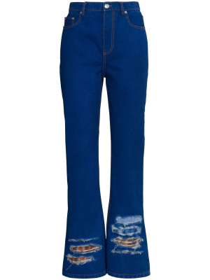 

Flared distressed-detail jeans, Marni Flared distressed-detail jeans