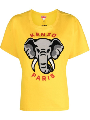 

Elephant-embroidered T-shirt, Kenzo Elephant-embroidered T-shirt