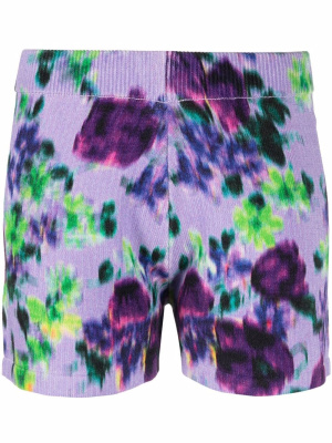 

Knitted floral-print shorts, Kenzo Knitted floral-print shorts