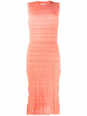 

Ruched-stripe midi bodycon dress, Kenzo Ruched-stripe midi bodycon dress
