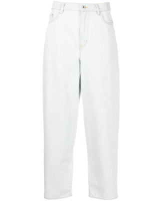

Logo-embroidered straight-leg jeans, Kenzo Logo-embroidered straight-leg jeans