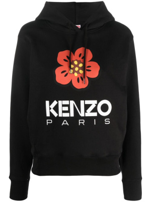 

Logo-print long-sleeve hoodie, Kenzo Logo-print long-sleeve hoodie