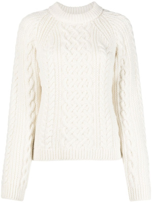 

Cable-knit crew-neck jumper, Kenzo Cable-knit crew-neck jumper