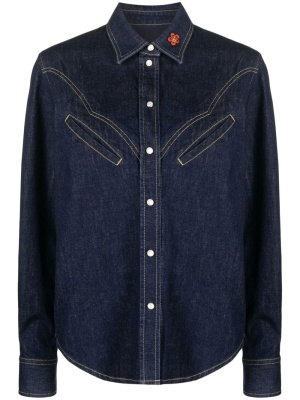 

Scalloped-yoke denim shirt, Kenzo Scalloped-yoke denim shirt