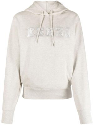 

Logo-appliqué cotton hoodie, Kenzo Logo-appliqué cotton hoodie