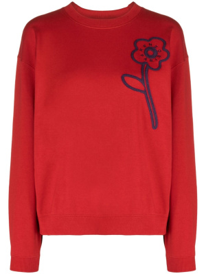 

Boke Flower-embroidered cotton sweatshirt, Kenzo Boke Flower-embroidered cotton sweatshirt