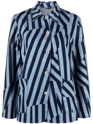 

Dazzle Stripe denim jacket, Kenzo Dazzle Stripe denim jacket