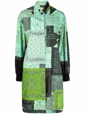 

Paisley-print shirt dress, Kenzo Paisley-print shirt dress