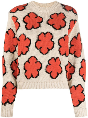 

Boke Flower intarsia-knit jumper, Kenzo Boke Flower intarsia-knit jumper