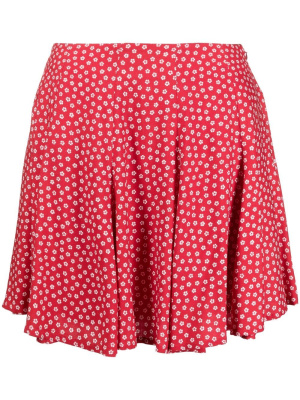

Floral-print pleated mini skirt, Kenzo Floral-print pleated mini skirt