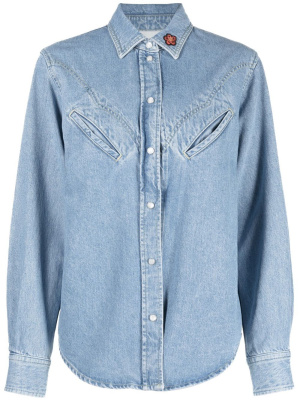 

Chest welt-pocket denim shirt, Kenzo Chest welt-pocket denim shirt