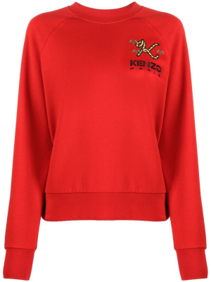 

Logo-embroidered cotton jumper, Kenzo Logo-embroidered cotton jumper