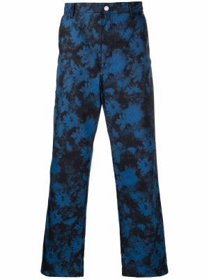 

Ghost Flower tie-dye straight-leg trousers, Kenzo Ghost Flower tie-dye straight-leg trousers