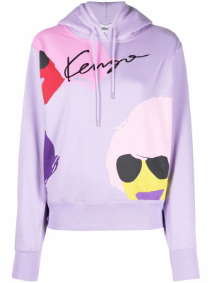 

Logo-print hoodie, Kenzo Logo-print hoodie