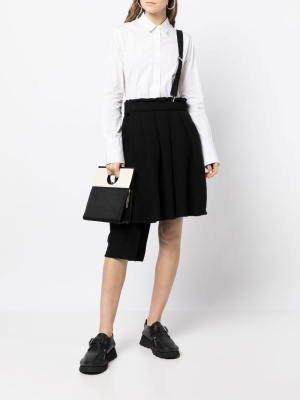 

Pleat-detail mini skirt, Yohji Yamamoto Pleat-detail mini skirt
