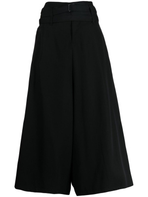 

Wide-leg cropped trousers, Yohji Yamamoto Wide-leg cropped trousers