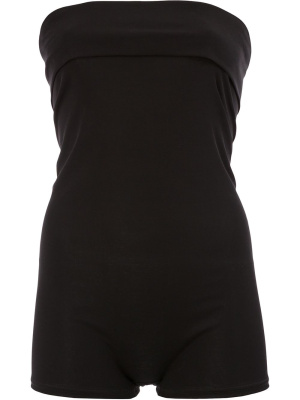 

Strapless fitted playsuit, Yohji Yamamoto Strapless fitted playsuit