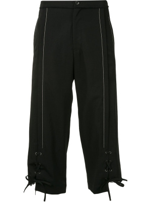 

Lace-up cropped trousers, Yohji Yamamoto Lace-up cropped trousers