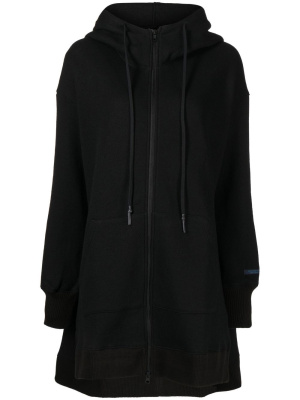 

Drawstring zip-up hoodie, Yohji Yamamoto Drawstring zip-up hoodie