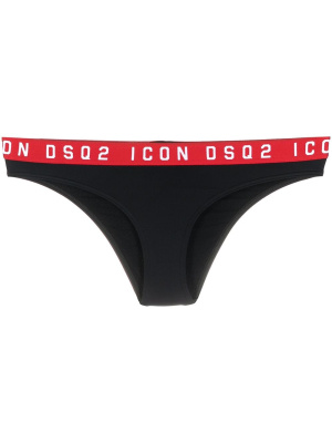 

Logo-waistband bikini bottoms, Dsquared2 Logo-waistband bikini bottoms