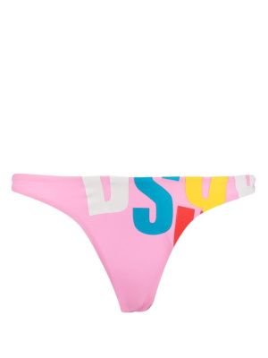 

Graphic logo-print bikini bottoms, Dsquared2 Graphic logo-print bikini bottoms