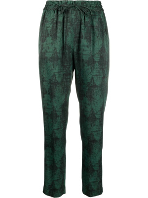 

Graphic-print cropped trousers, ASPESI Graphic-print cropped trousers