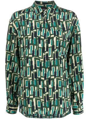 

Abstract-pattern silk shirt, ASPESI Abstract-pattern silk shirt