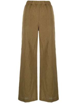 

Micro-check wide leg trousers, ASPESI Micro-check wide leg trousers