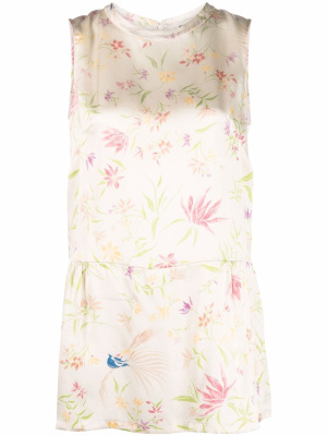 

All-over floral silk blouse, ASPESI All-over floral silk blouse