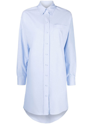 

Embroidered logo shirtdress, Kenzo Embroidered logo shirtdress