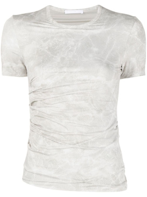 

Printed ruched T-shirt, Helmut Lang Printed ruched T-shirt