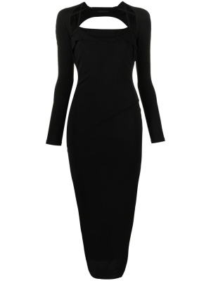 

Backless long-sleeved maxi dress, Helmut Lang Backless long-sleeved maxi dress