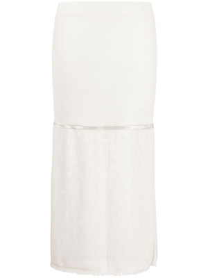 

Panelled midi skirt, Helmut Lang Panelled midi skirt