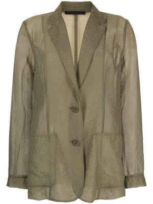

Sheer single-breasted blazer, Helmut Lang Sheer single-breasted blazer
