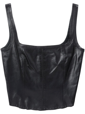 

Leather sleeveless corset top, Helmut Lang Leather sleeveless corset top