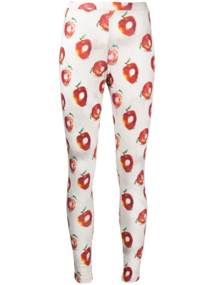 

Apple-print cotton leggings, Undercover Apple-print cotton leggings