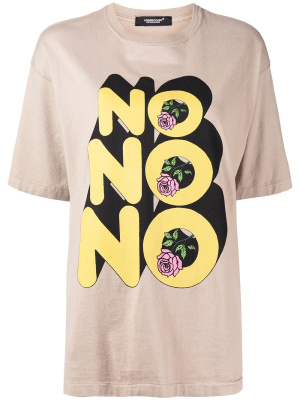 

No No No print cotton T-shirt, Undercover No No No print cotton T-shirt