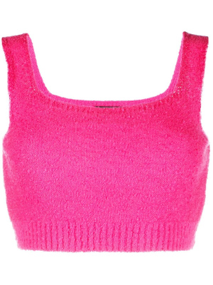 

Knitted fleece crop top, Undercover Knitted fleece crop top