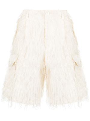 

Fringed cargo shorts, Undercover Fringed cargo shorts