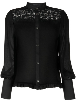 

Lace-trim long-sleeve blouse, Undercover Lace-trim long-sleeve blouse