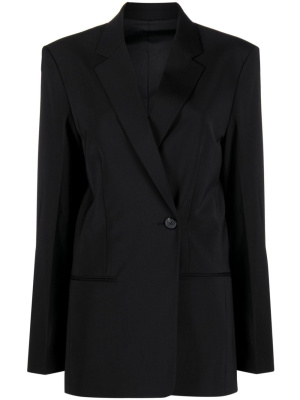 

Asymmetric double-breasted blazer, Helmut Lang Asymmetric double-breasted blazer