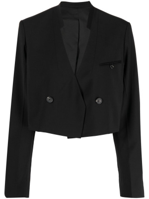 

Cropped double-breasted blazer, Helmut Lang Cropped double-breasted blazer
