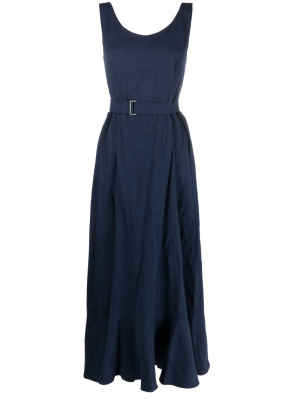 

Open-back frilled midi dress, Kenzo Open-back frilled midi dress