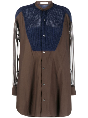 

Panelled poplin shirt, Undercover Panelled poplin shirt