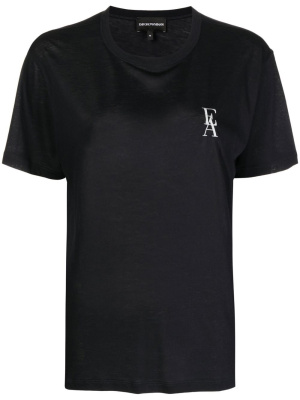 

Embroidered-logo short-sleeve T-shirt, Emporio Armani Embroidered-logo short-sleeve T-shirt