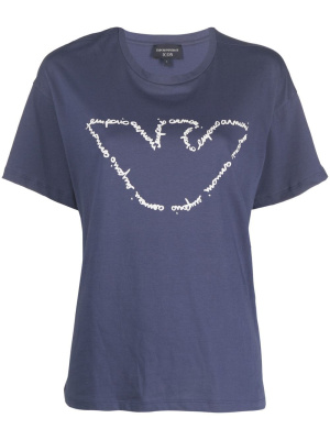 

Logo-print cotton T-shirt, Emporio Armani Logo-print cotton T-shirt