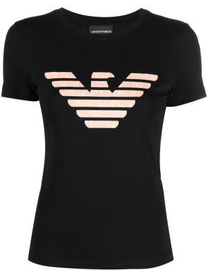 

Logo-print cotton-jersey T-shirt, Emporio Armani Logo-print cotton-jersey T-shirt