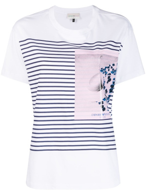 

Graphic-print cotton T-shirt, Emporio Armani Graphic-print cotton T-shirt