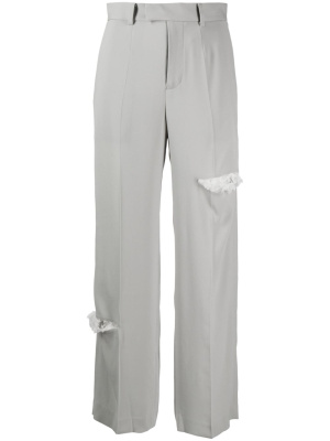 

Distressed-effect straight-leg trousers, Undercover Distressed-effect straight-leg trousers