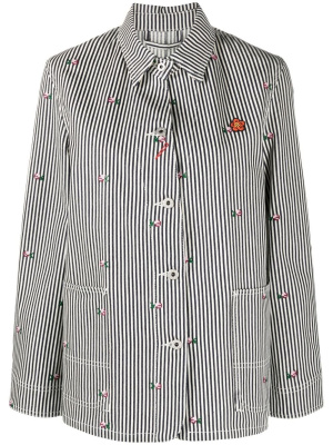 

Logo-patch button-fastening jacket, Kenzo Logo-patch button-fastening jacket